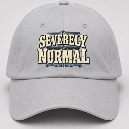 Severely Normal American Wit Baseball Cap – Light Gray