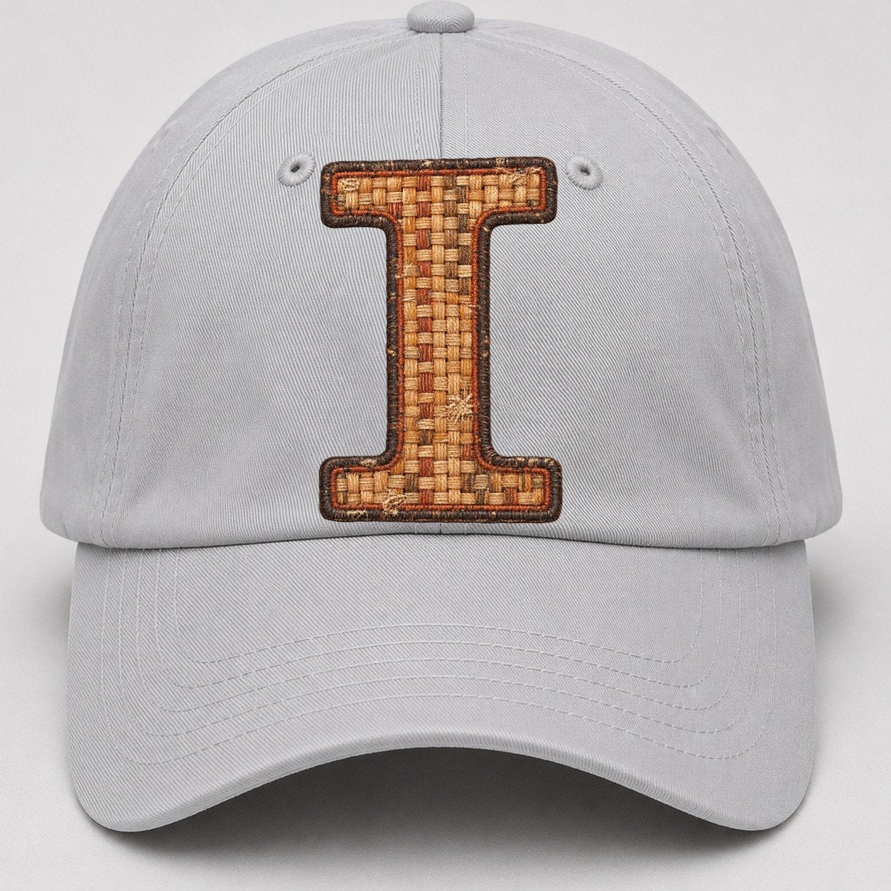 Woven Tweed I Monogram Baseball Cap – Light Gray