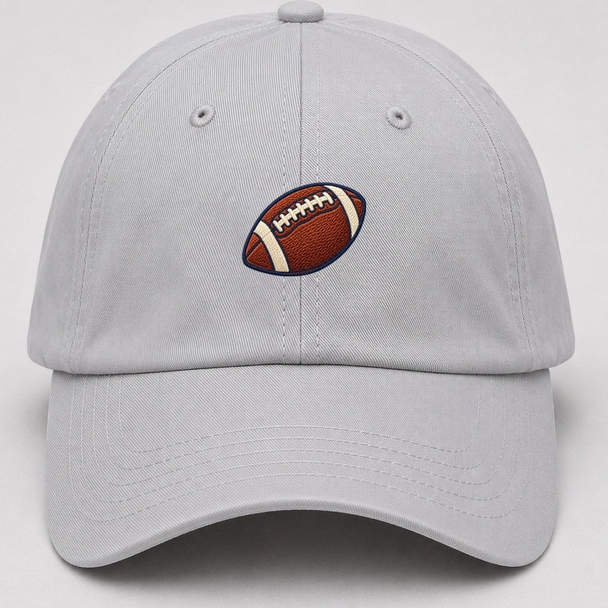 American Football Tiny Solo Marks Baseball Cap – Light Gray