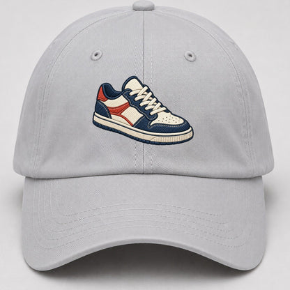 Low Top Court Sneaker Tiny Solo Marks Baseball Cap – Light Gray