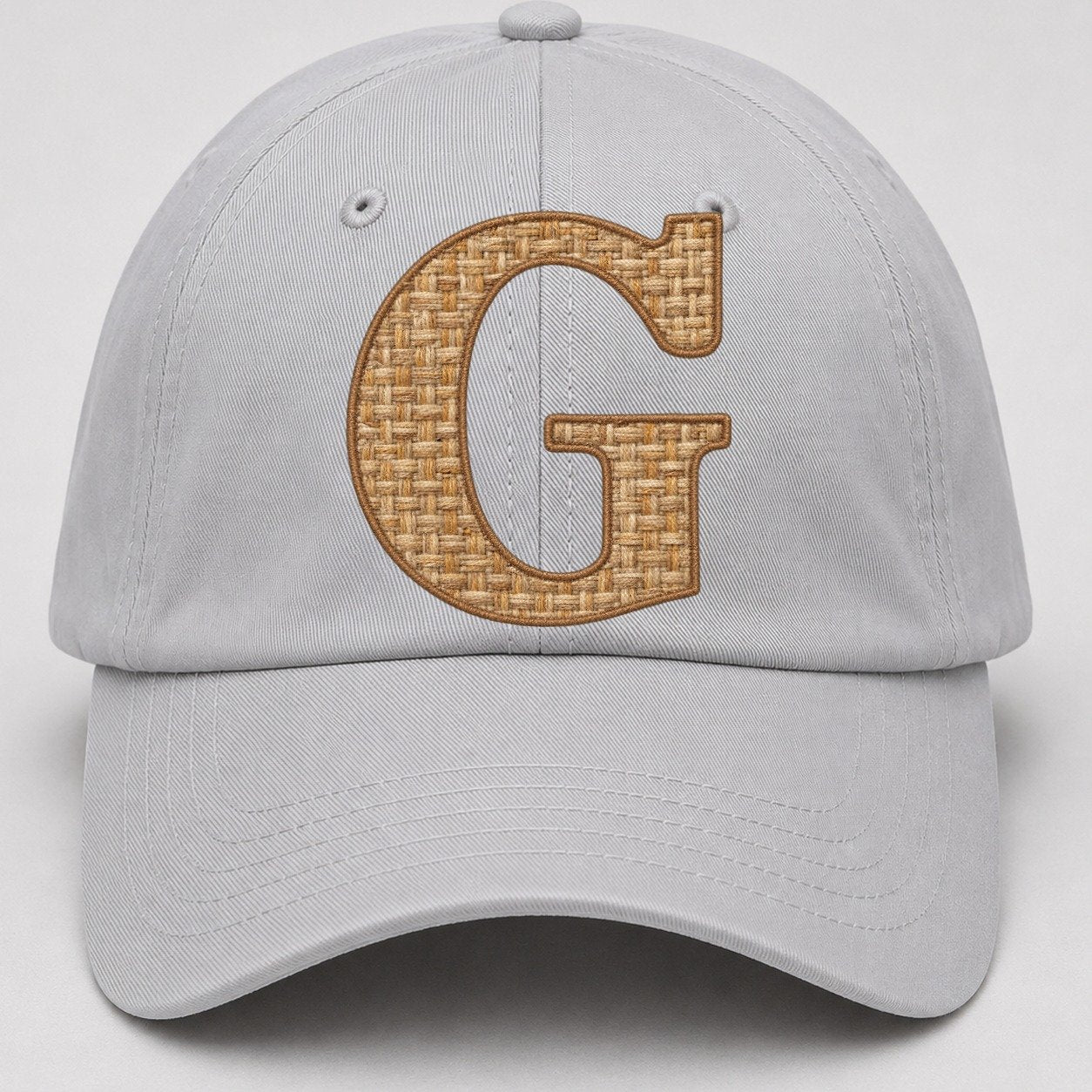 Woven Tweed G Monogram Baseball Cap – Light Gray