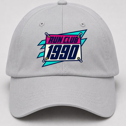 Race Bib 1990 Run Club 90S Running Clubs Baseball Cap – Light Gray