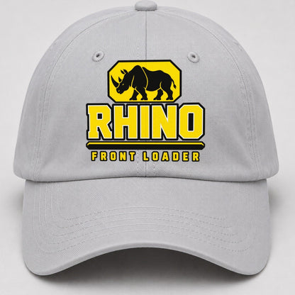 Rhino Front Loader Heavy Duty Baseball Cap – Light Gray