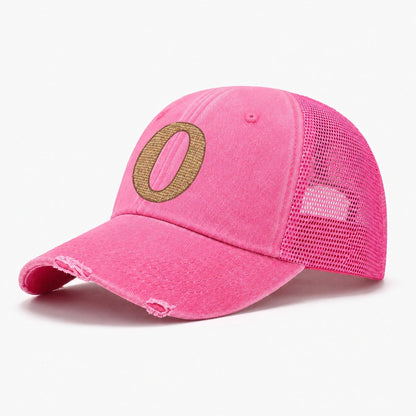 Woven Tweed O Monogram Washed Trucker Hat – Rose