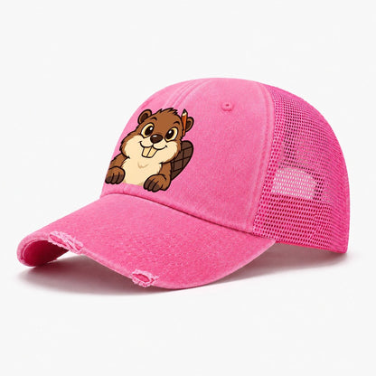 Workshop Beaver Woodworking Washed Trucker Hat – Rose