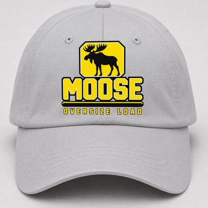 Moose Oversize Load Heavy Duty Baseball Cap – Light Gray