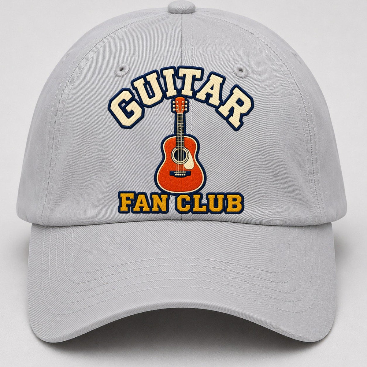 Guitar Fan Club Baseball Cap – Light Gray
