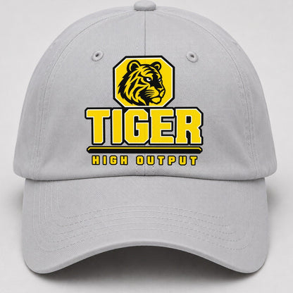 Tiger High Output Heavy Duty Baseball Cap – Light Gray