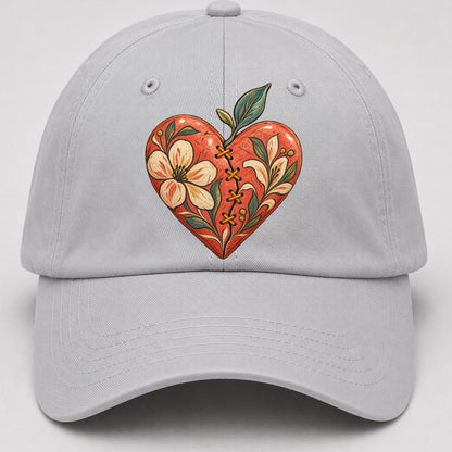 Mended Heart Golden Thread Gentle Wild Baseball Cap – Light Gray