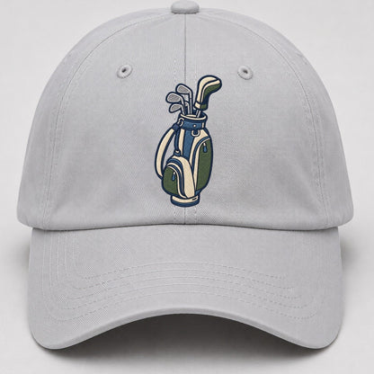 Golf Bag Tiny Solo Marks Baseball Cap – Light Gray