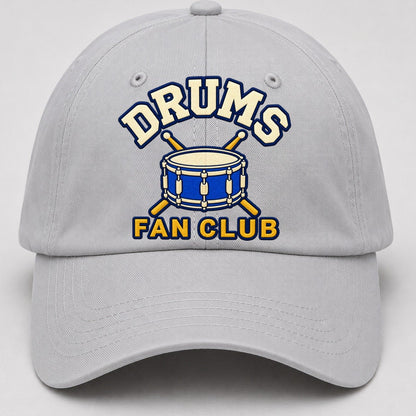 Drums Fan Club Baseball Cap – Light Gray