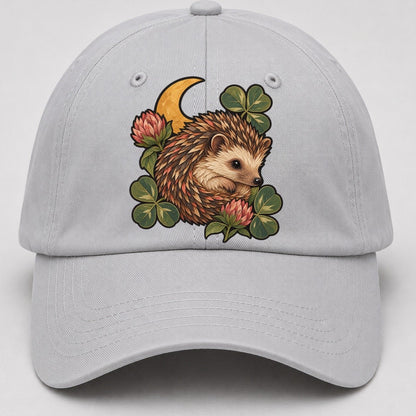 Hedgehog Moon Clover Gentle Wild Baseball Cap – Light Gray