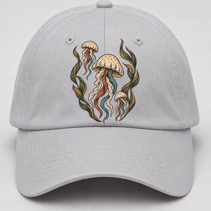 Jellyfish Kelp Lanterns Gentle Wild Baseball Cap – Light Gray