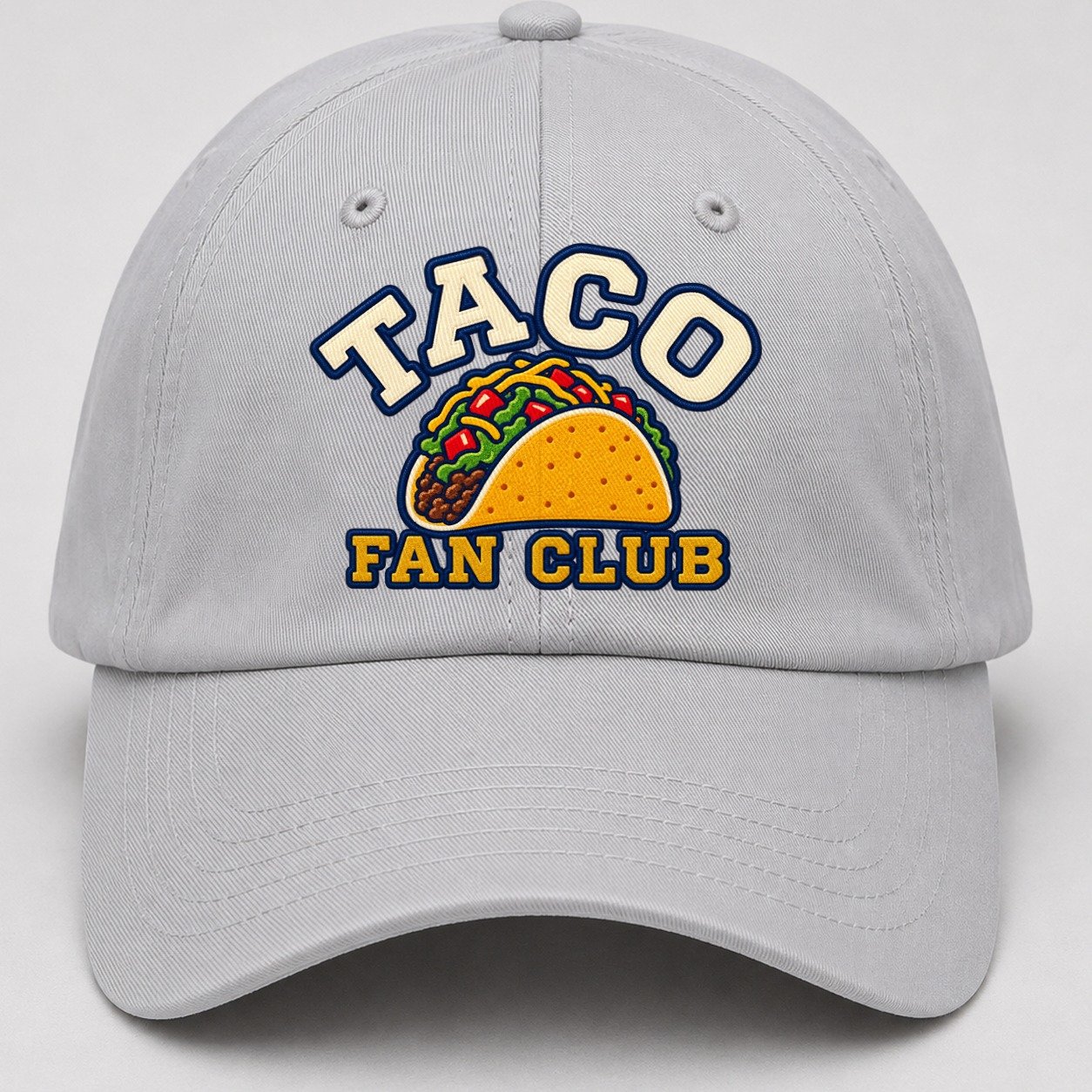 Taco Fan Club Baseball Cap – Light Gray