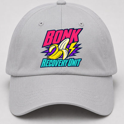 Bonk Recovery Unit 90S Running Clubs Baseball Cap – Light Gray