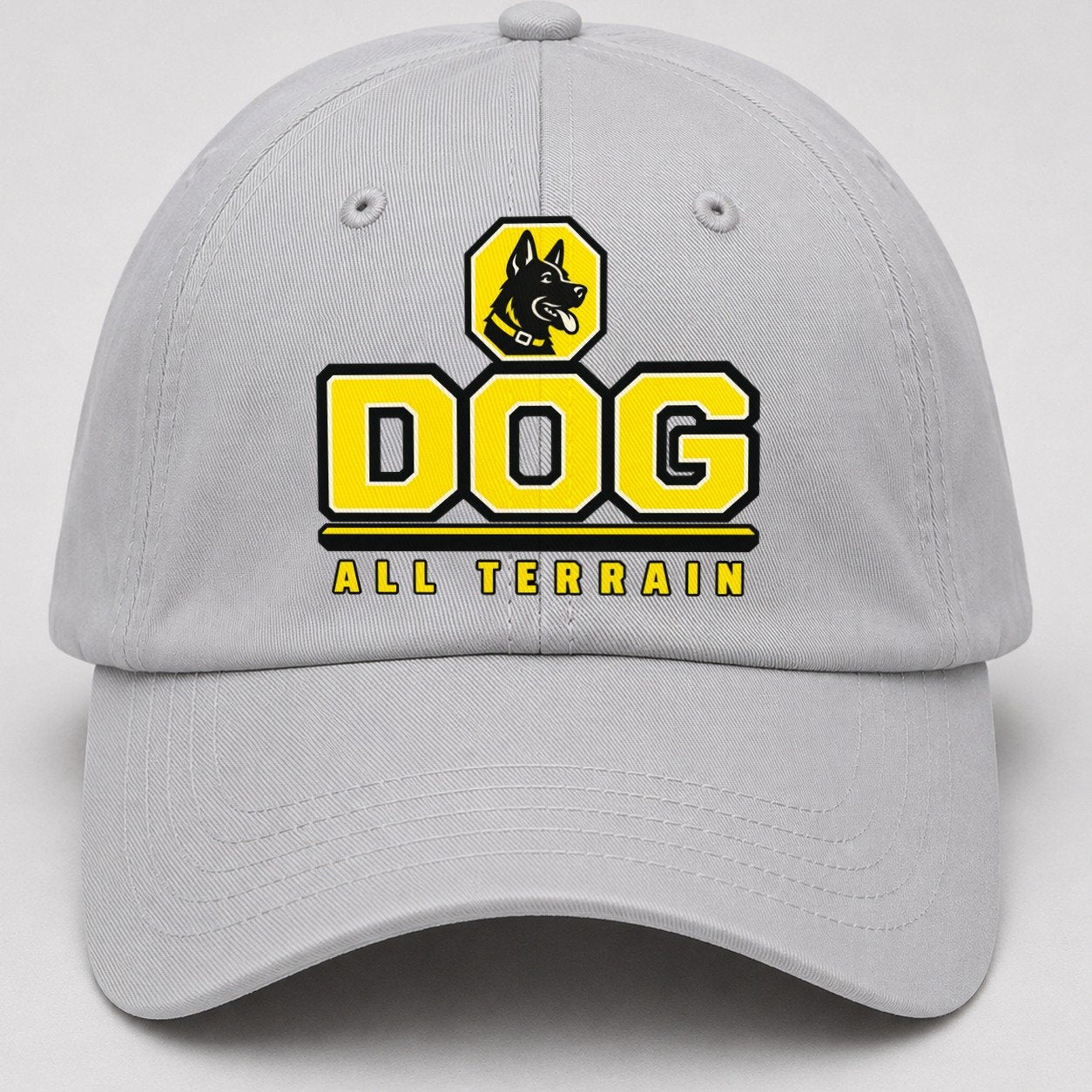 Dog All Terrain Heavy Duty Baseball Cap – Light Gray