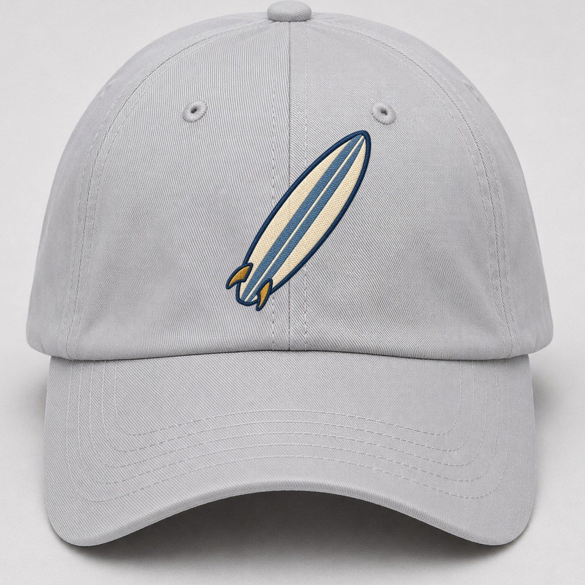 Surfboard Tiny Solo Marks Baseball Cap – Light Gray
