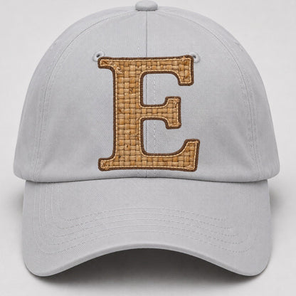 Woven Tweed E Monogram Baseball Cap – Light Gray