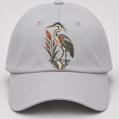 Heron Reed Mirror Gentle Wild Baseball Cap – Light Gray