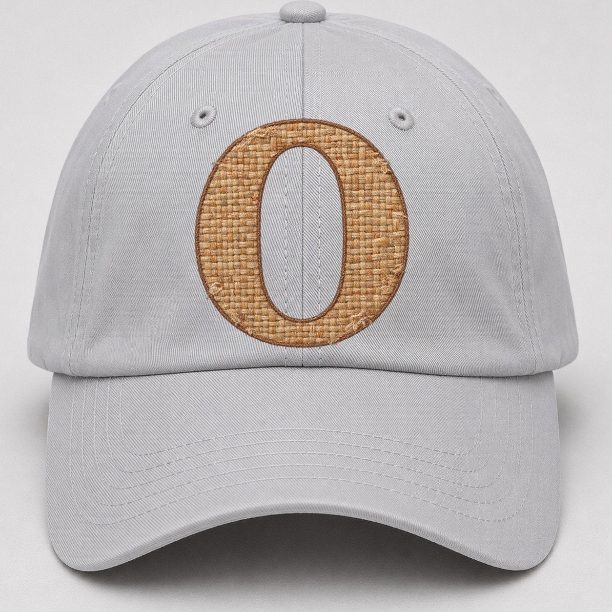 Woven Tweed O Monogram Baseball Cap – Light Gray