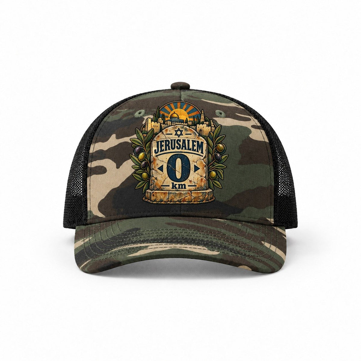 Woodland Camo-Black — front view