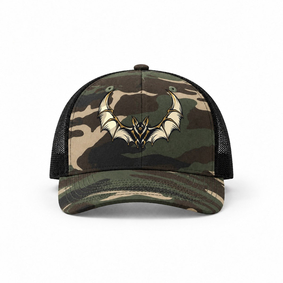Woodland Camo-Black — front view