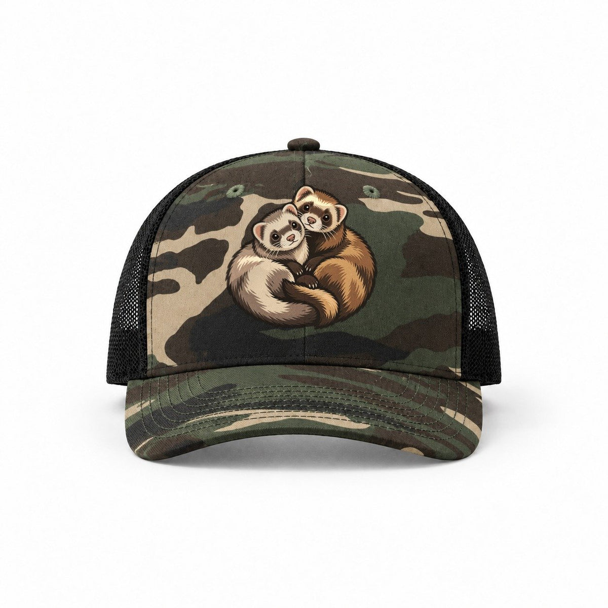 Woodland Camo-Black — front view