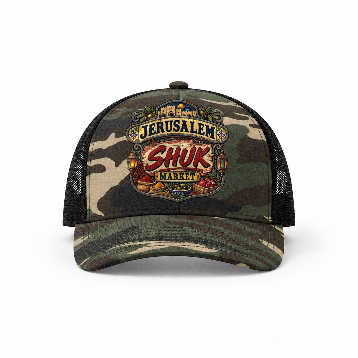 Woodland Camo-Black — front view