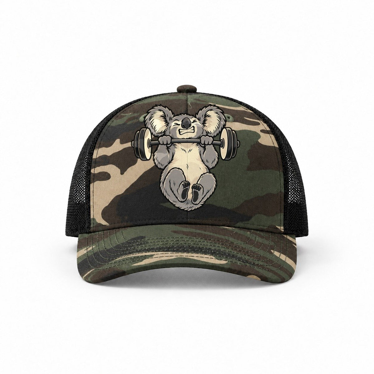 Woodland Camo-Black — front view