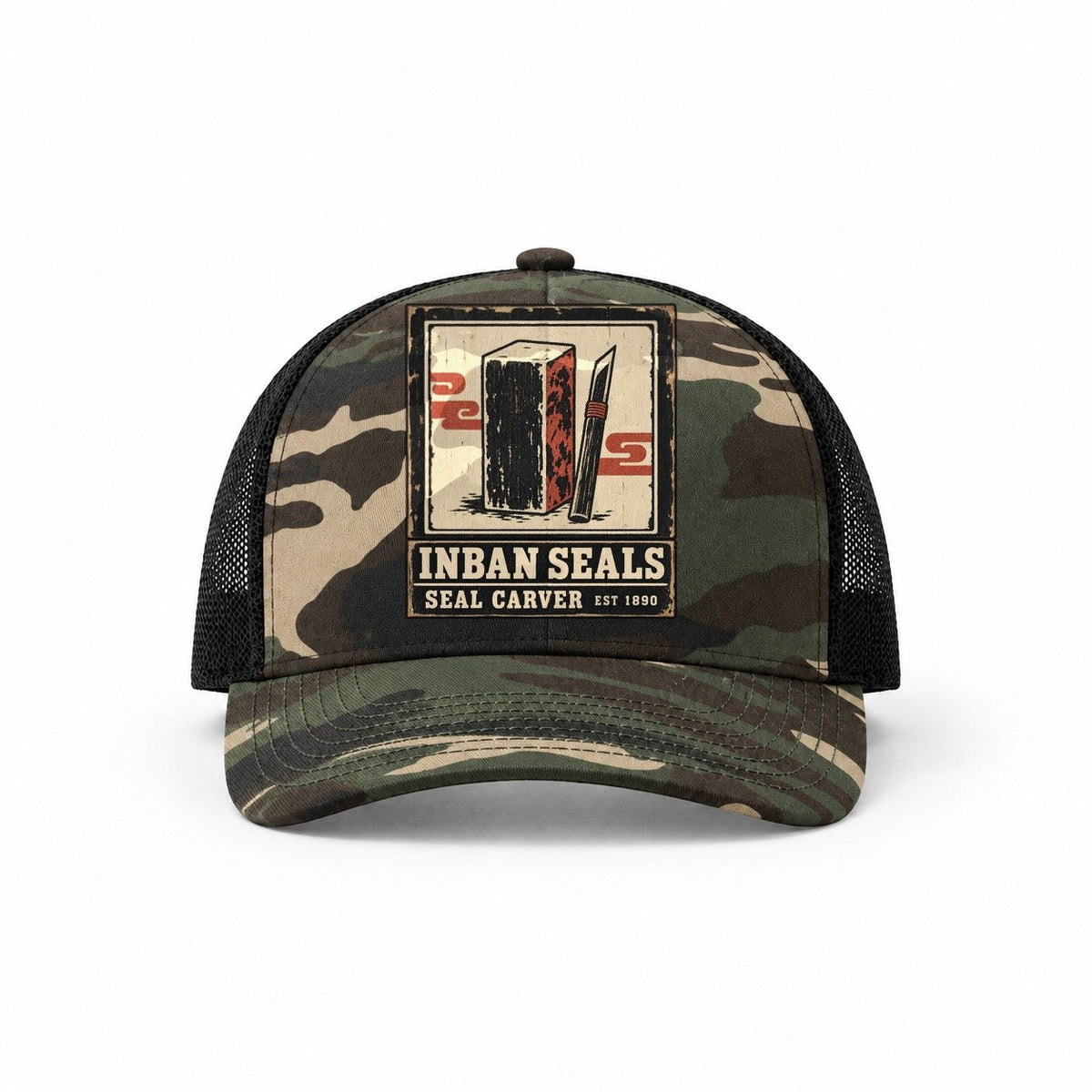 Woodland Camo-Black — front view