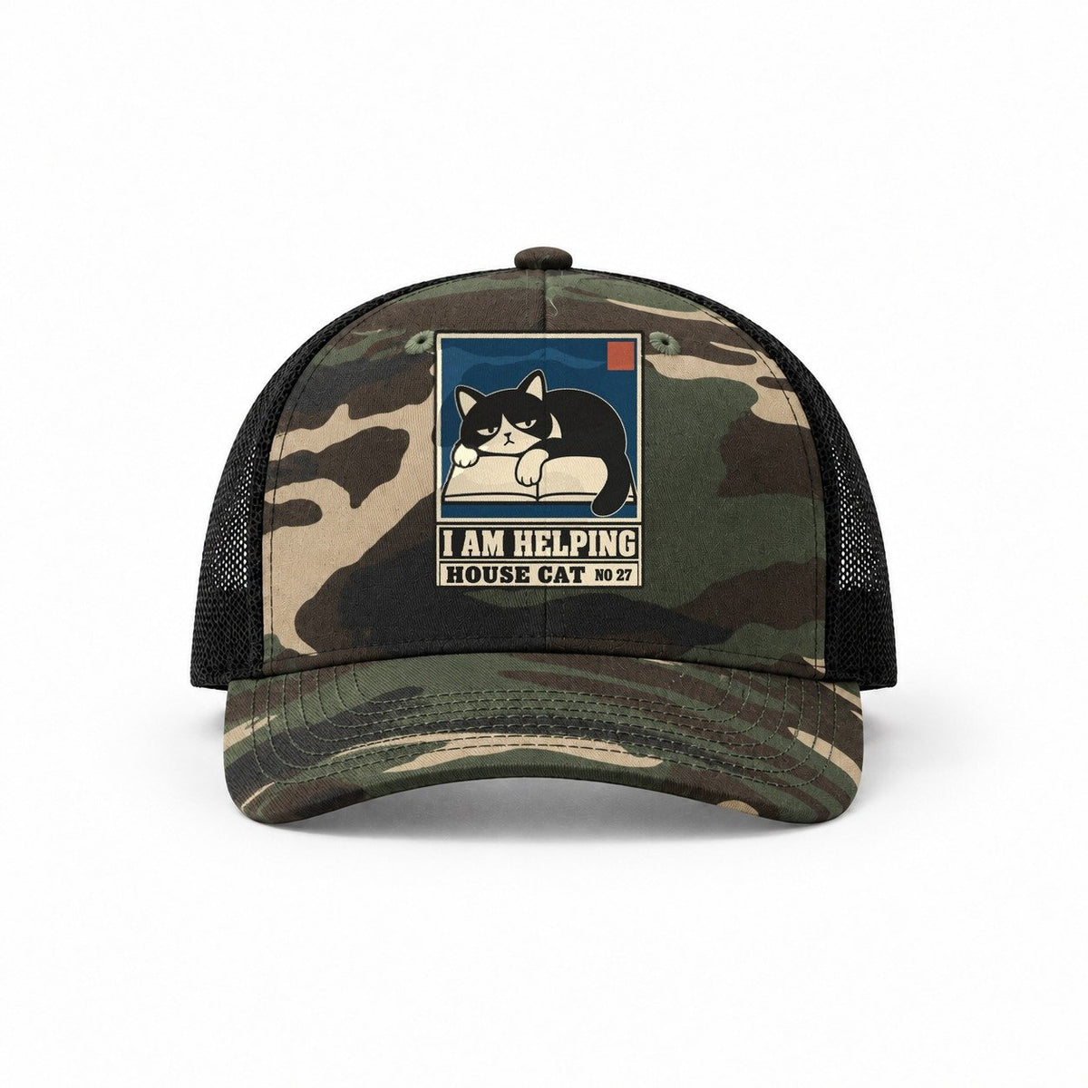 Woodland Camo-Black — front view