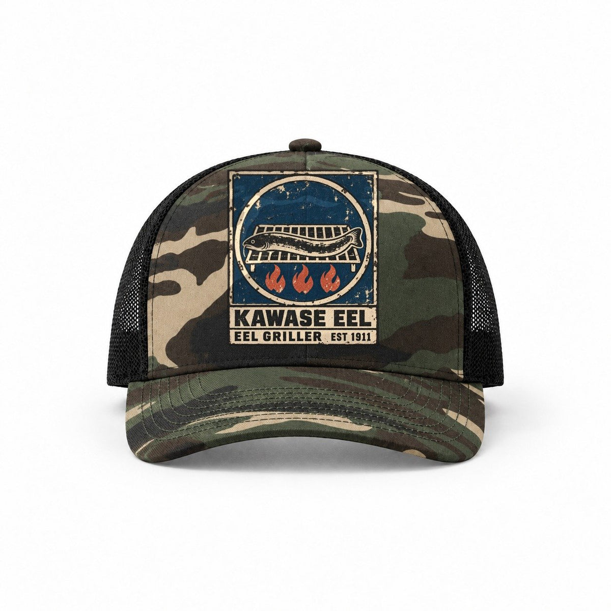 Woodland Camo-Black — front view