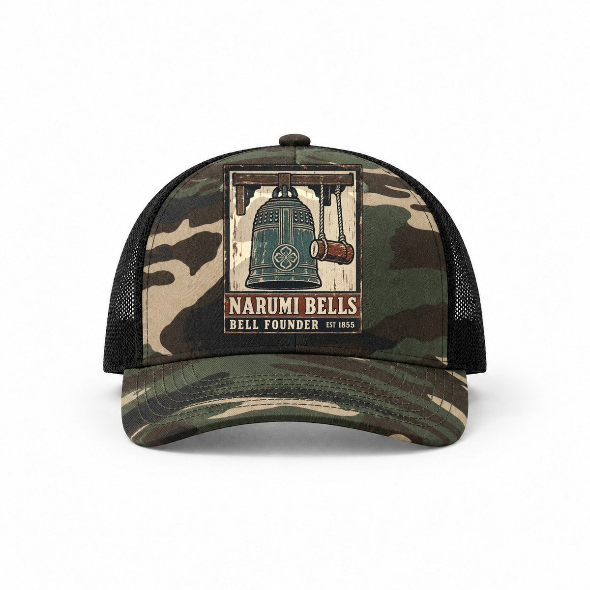 Woodland Camo-Black — front view