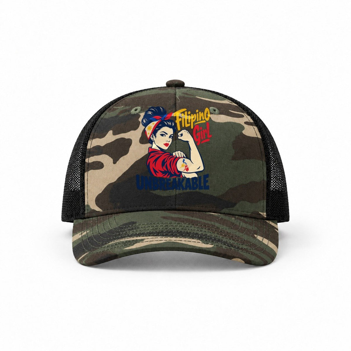 Woodland Camo-Black — front view