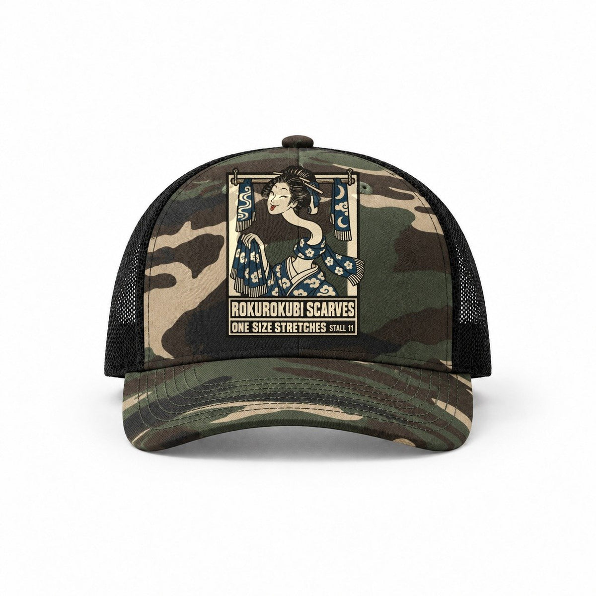 Woodland Camo-Black — front view