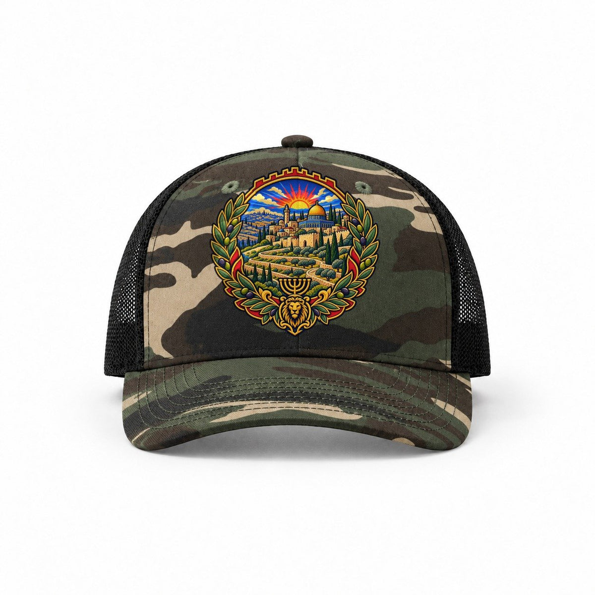 Woodland Camo-Black — front view
