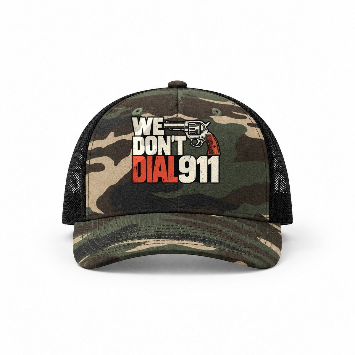 Woodland Camo-Black — front view