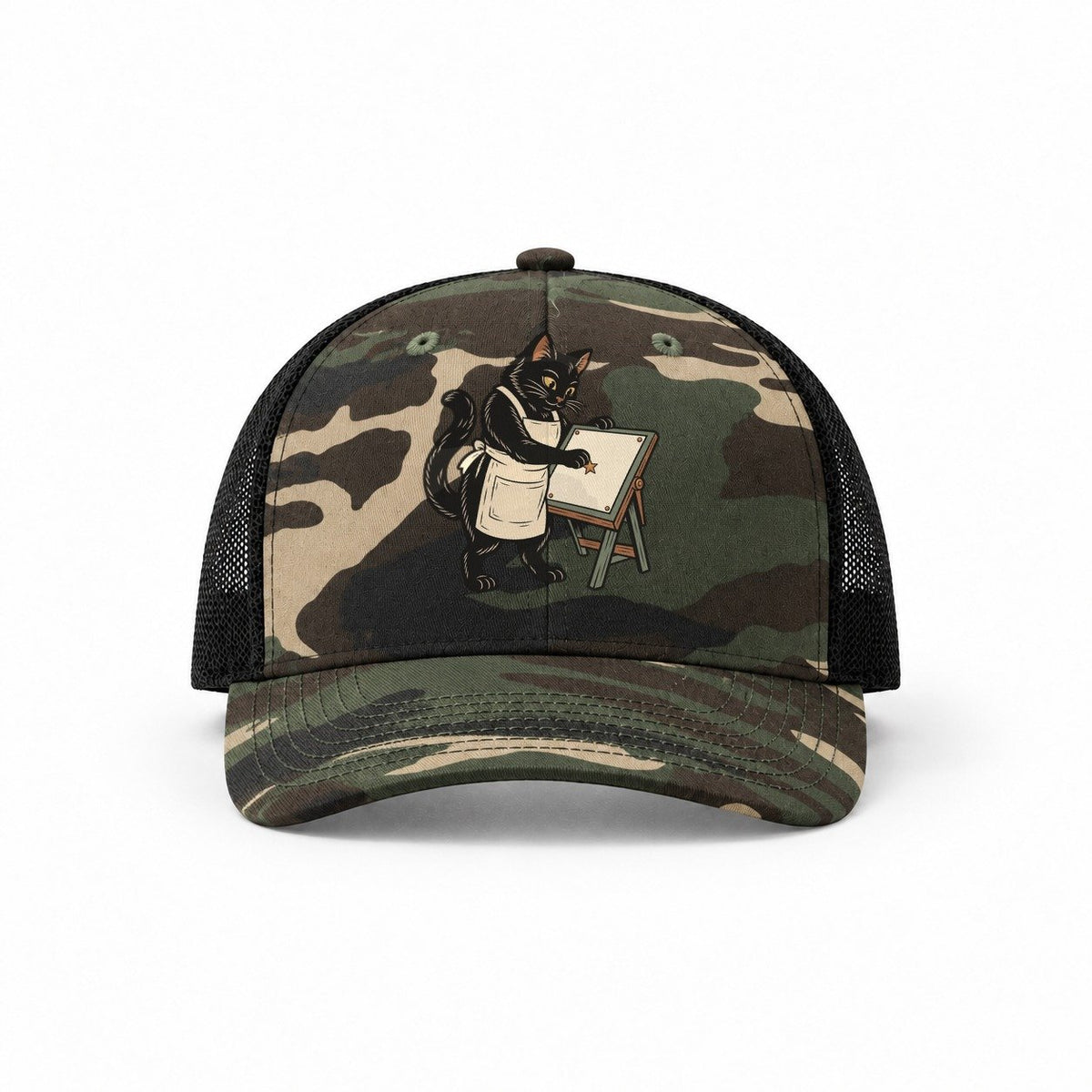 Woodland Camo-Black — front view