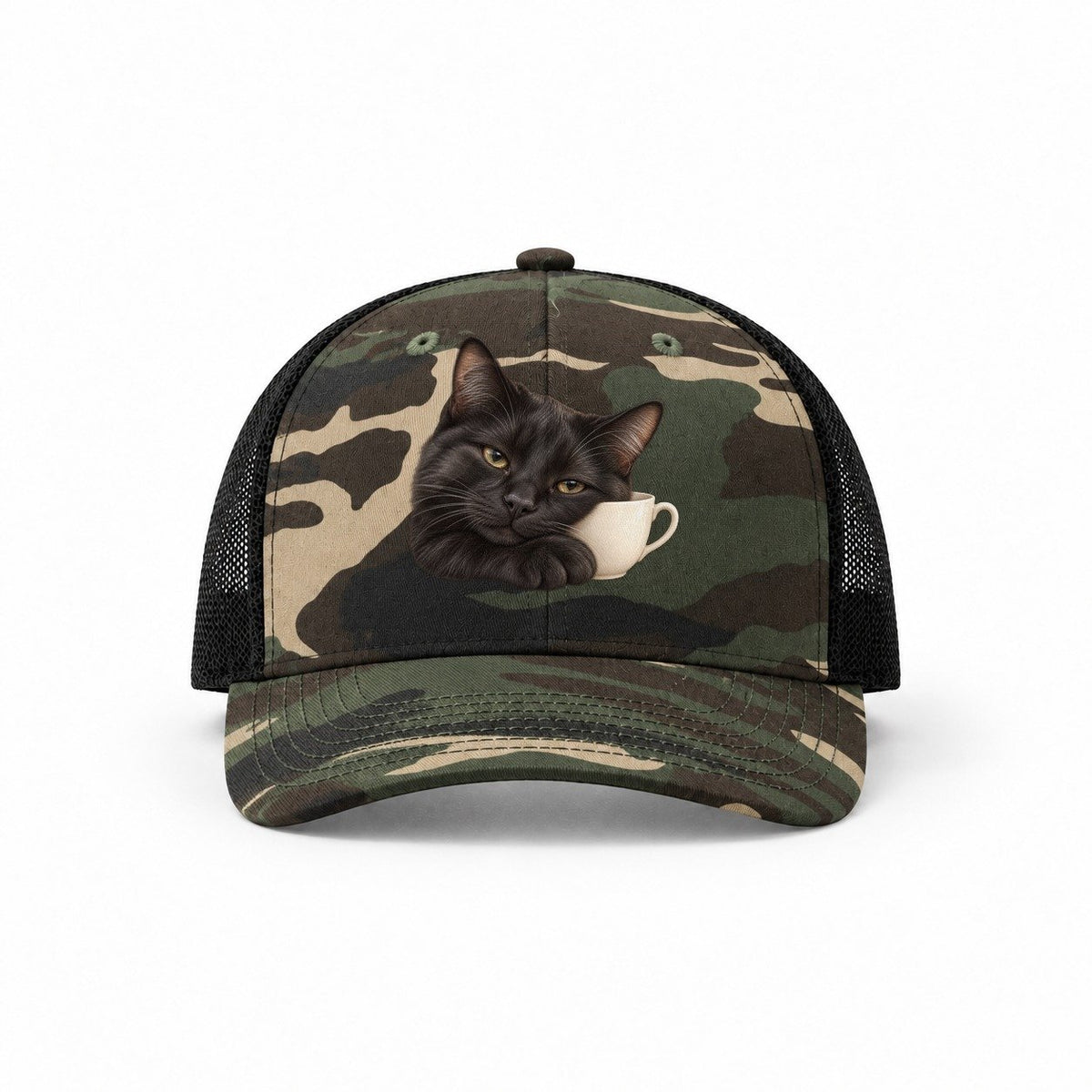 Woodland Camo-Black — front view