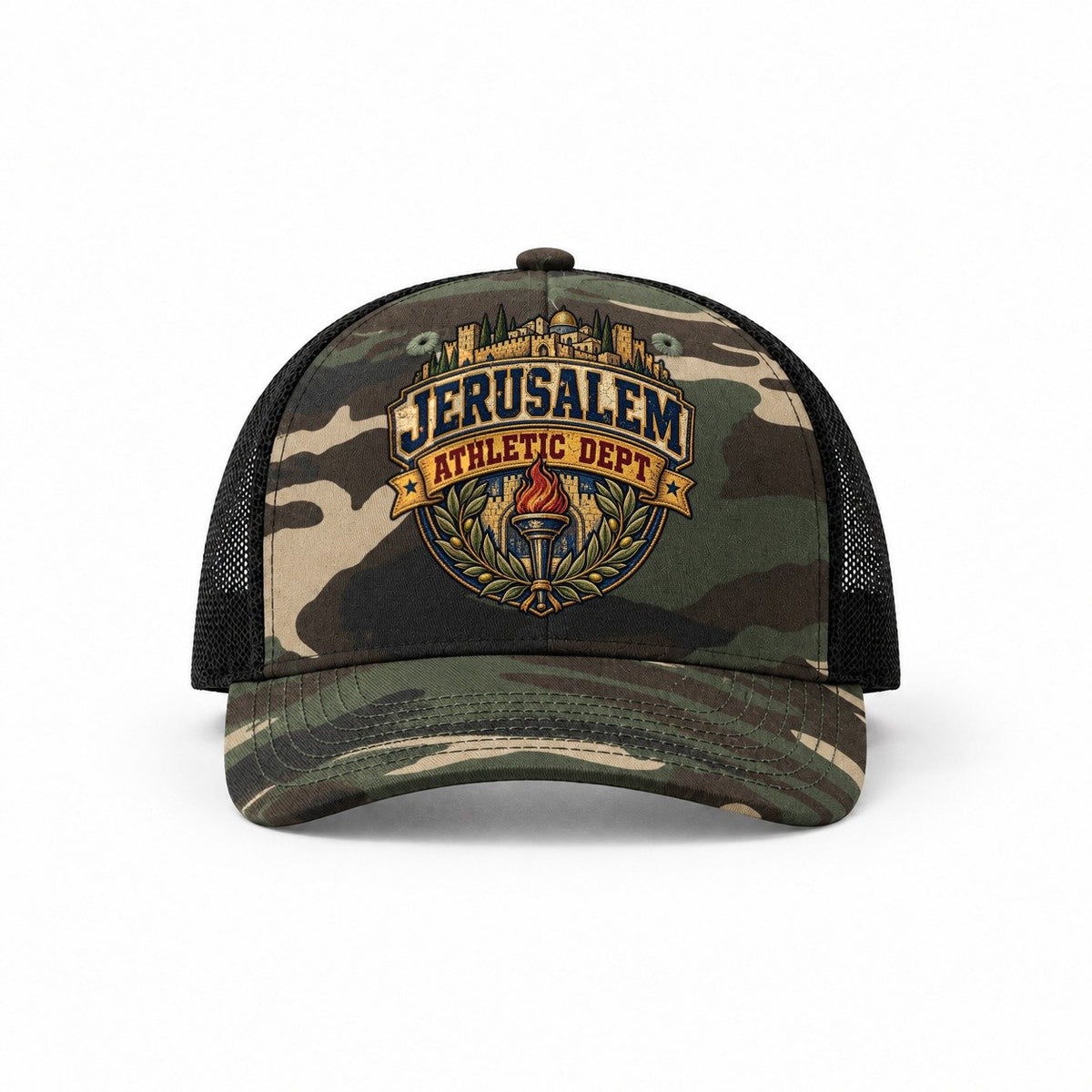 Woodland Camo-Black — front view