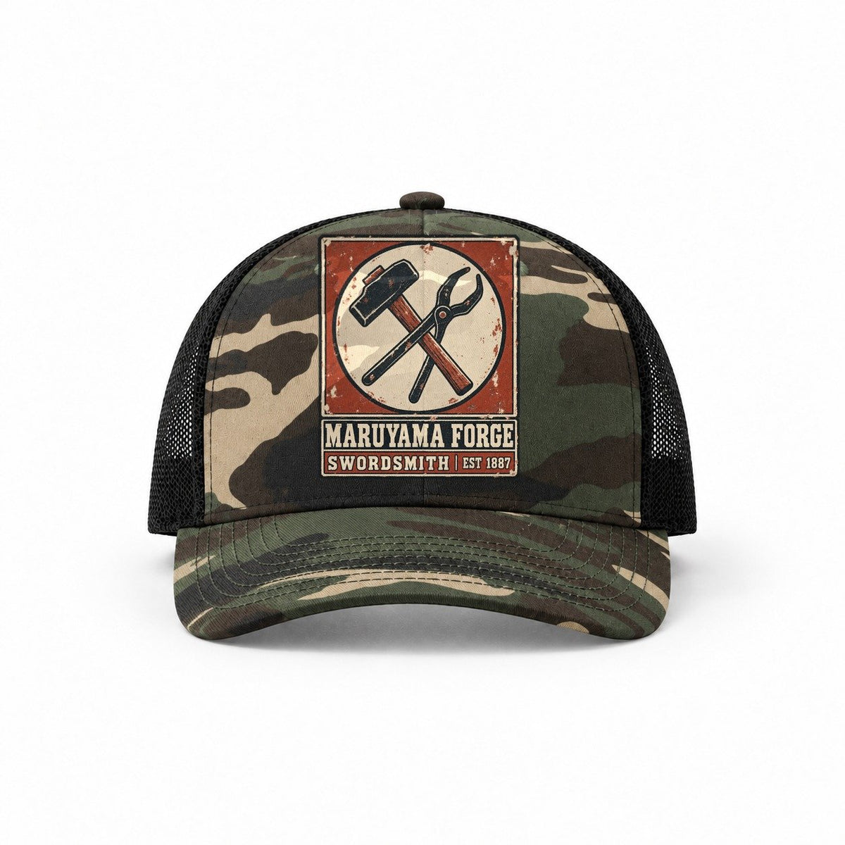 Woodland Camo-Black — front view