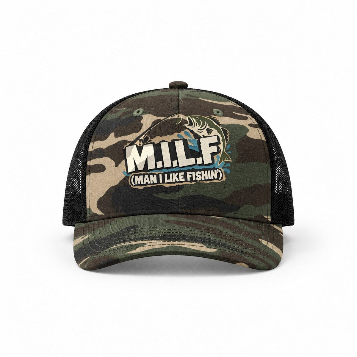 Woodland Camo-Black — front view