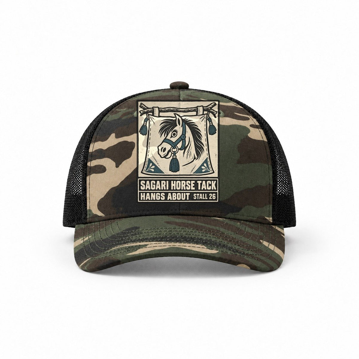 Woodland Camo-Black — front view