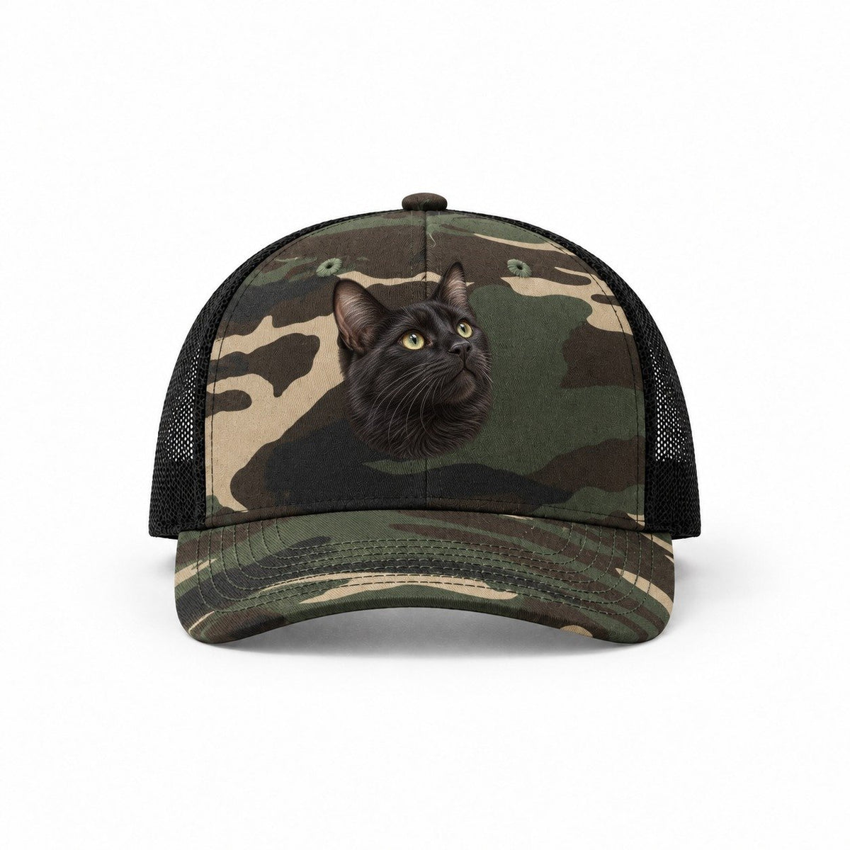 Woodland Camo-Black — front view