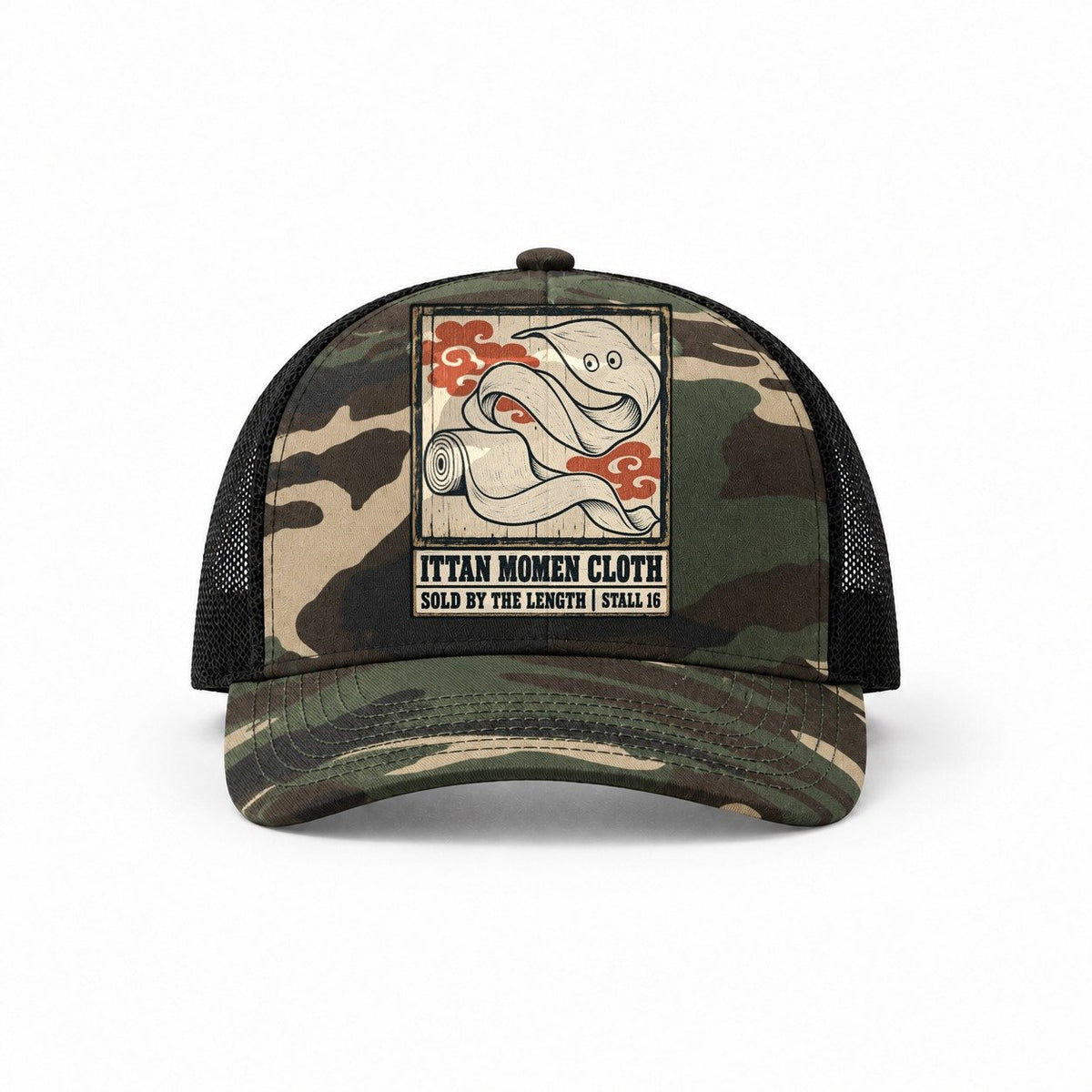 Woodland Camo-Black — front view