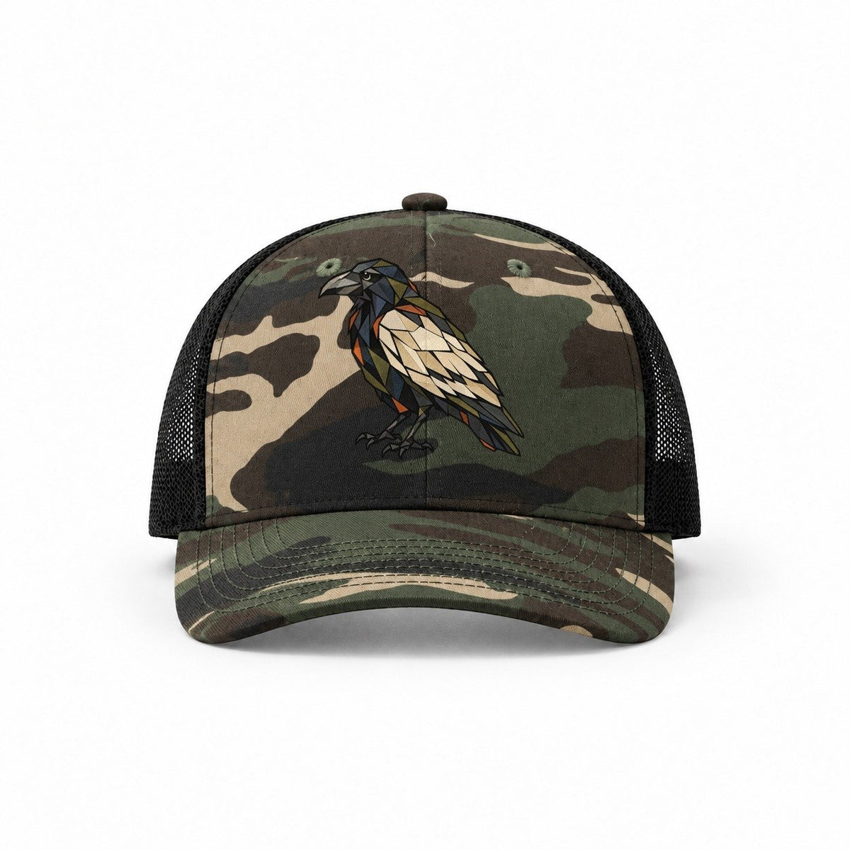 Woodland Camo-Black — front view
