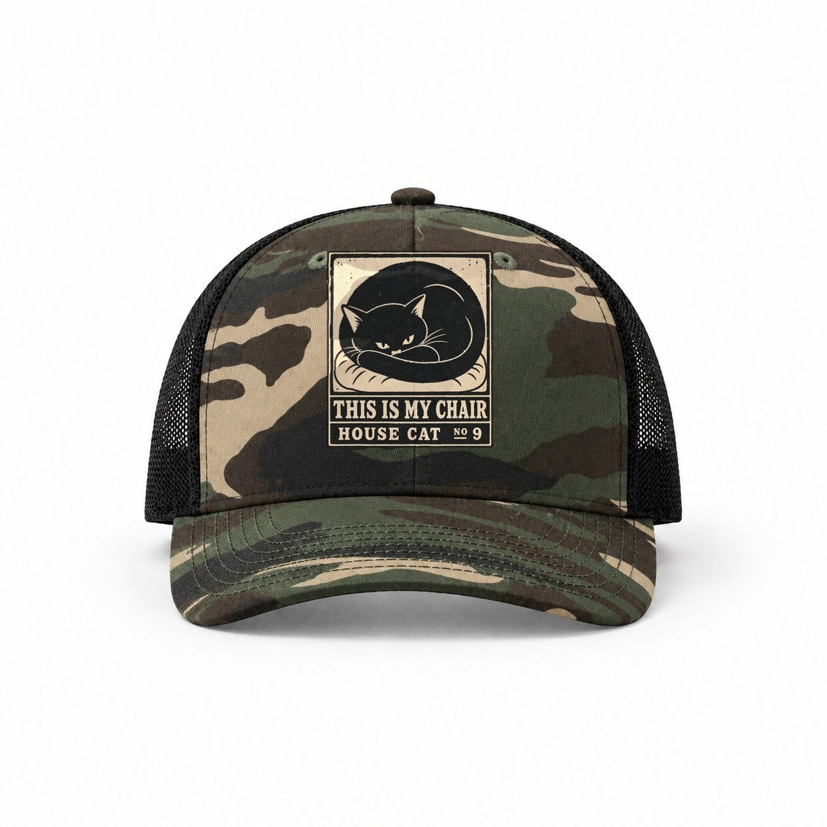 Woodland Camo-Black — front view