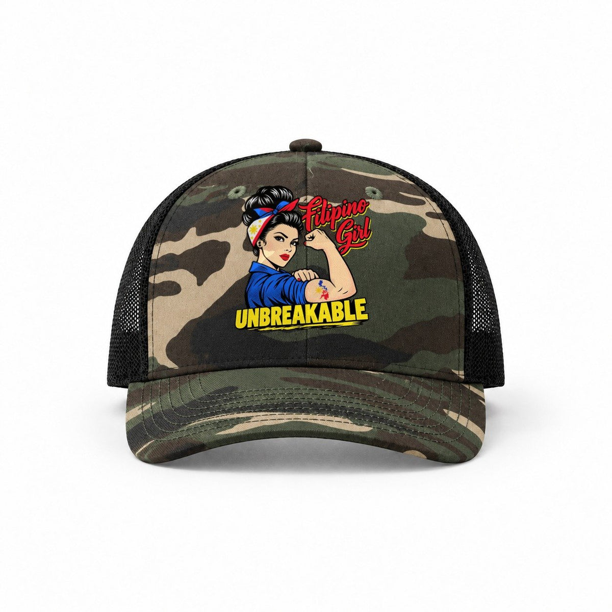 Woodland Camo-Black — front view