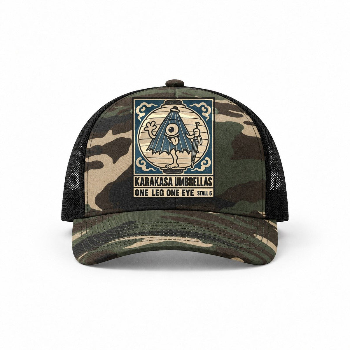 Woodland Camo-Black — front view