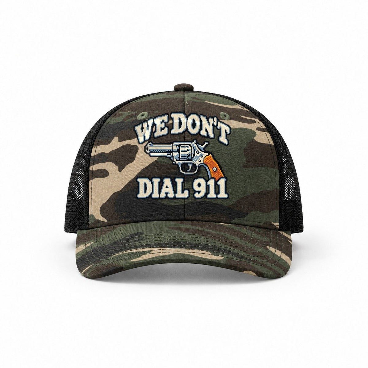 Woodland Camo-Black — front view